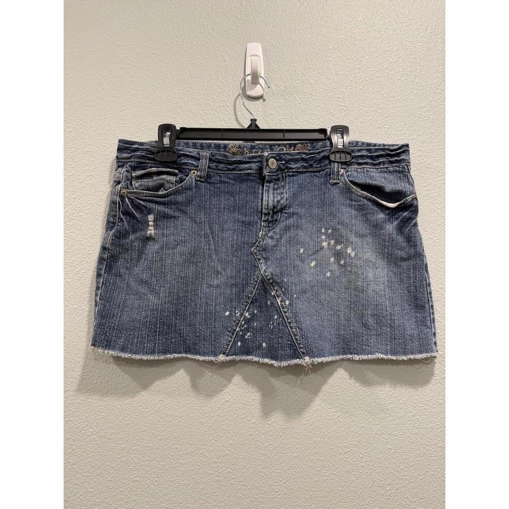 Rue 21, Y2K Denim Mini Skirt, Size 13/14 Juniors